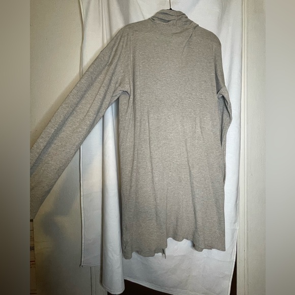 Cyrus Gray Soft & Comfy Open Front Duster Long Cardigan w/ Front Pockets Size L - Picture 8 of 10